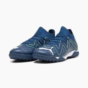 Tacos de fútbol FUTURE MATCH TT para hombre, Persian Blue-PUMA White-Pro Green, extralarge